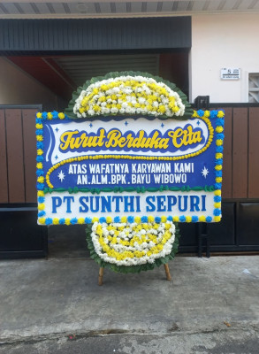 Papan Bunga Duka di Sidamukti